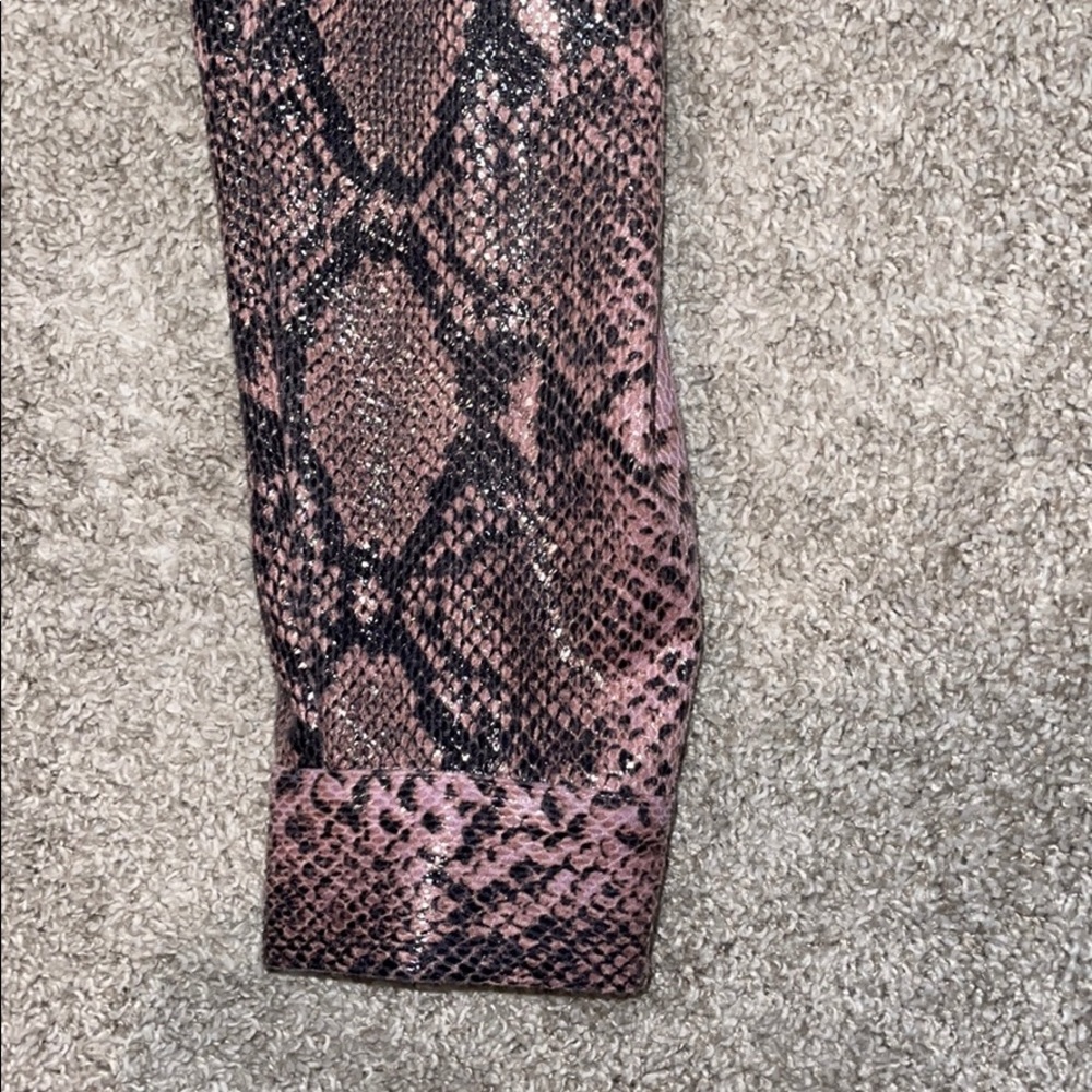 Missguided Snakeskin Button Up - image 3